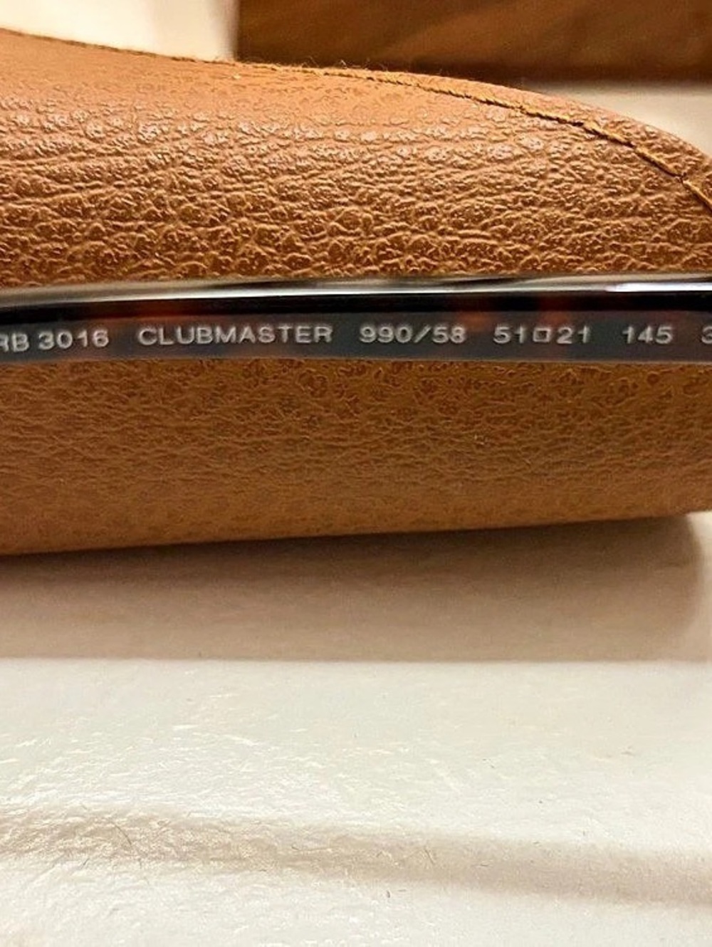 Ray-Ban Clubmaster Classic Clubmaster Sunglasses in Brown & Green Like New - Picture 11 of 15